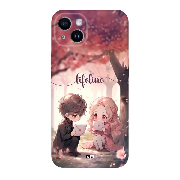 Cute Anime Couple Back Case for iPhone 14